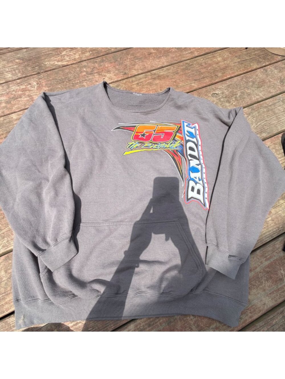 Bandit Racing Graphic Sweatshirt Vintage Style Size XL
